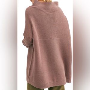 Free People Slouchy Ottoman Tunic in Nutmeg L